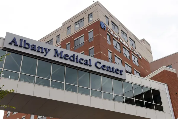 Exterior of Albany Medical Center on Tuesday, Sept. 28, 2021, on New Scotland Avenue in Albany N.Y. (Will Waldron/Times Union)